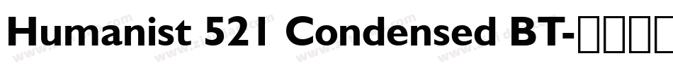 Humanist 521 Condensed BT字体转换